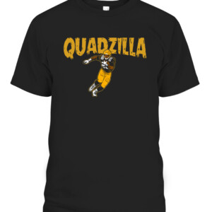 QUADZILLA SHIRT AJ Dillon Green Bay Packers CABT black front.jpg