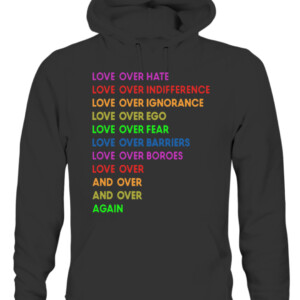 LGBT – LOVE OVER HATER SHIRT CAUH black front.jpg