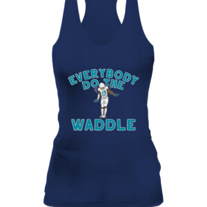 EVERYBODY DO THE WADDLE SHIRT JAYLEN WADDLE Miami Dolphins CAWT navy front.jpg