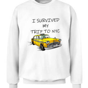 I Survived My Trip to NYC T Shirt Funny Taxi Driver CACS white front.jpg