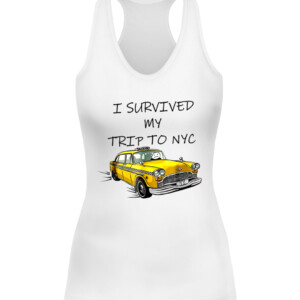 I Survived My Trip to NYC T Shirt Funny Taxi Driver CAWT white front.jpg