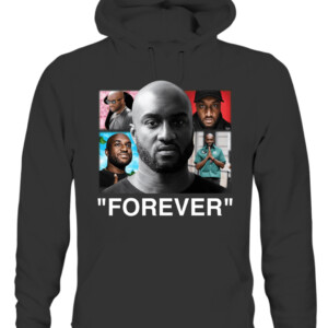 Virgil Abloh FOREVER Shirt Louis Vuitton Odell Beckham Jr Los Angeles Rams OBJ honored Virgil Abloh with his pregame outfit CAUH black front.jpg