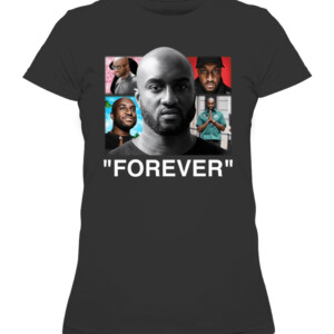 Virgil Abloh FOREVER Shirt Louis Vuitton Odell Beckham Jr Los Angeles Rams OBJ honored Virgil Abloh with his pregame outfit CAWTS black front.jpg