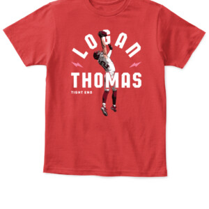 LOGAN THOMAS TIGHT END SHIRT Logan Thomas Washington Football Redskins One Hand Catch APKT red front.jpg