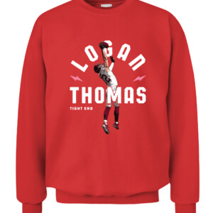 LOGAN THOMAS TIGHT END SHIRT Logan Thomas Washington Football Redskins One Hand Catch CACS red front.jpg