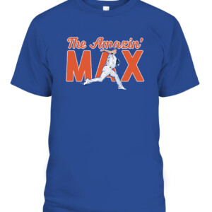 THE AMAZIN' MAX SHIRT Max Scherzer New York Mets CAPT royal front.jpg