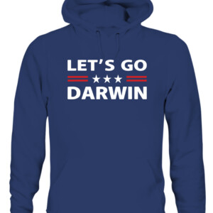 Lets Go Darwin Shirt Funny Sarcastic men Let’s Go Darwin T Shirt CAUH navy front.jpg