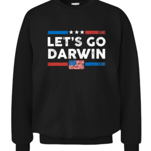 Lets Go Darwin US Flag Vintage Shirt CACS black front.jpg