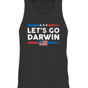 Lets Go Darwin US Flag Vintage Shirt CATT black front.jpg