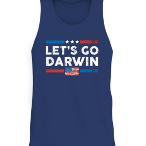 Lets Go Darwin US Flag Vintage Shirt CATT navy front.jpg