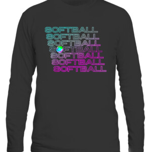 Funny Softball Player for Girls Youth and Teens T Shirt CALS black front.jpg
