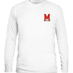 MD P BOWL CHAMPS SHIRT Maryland Terrapins 2021 Pinstripe Bowl Champions CALS white front.jpg