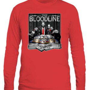 The Bloodline T Shirt Roman Reigns WWE The Bloodline We The Ones CALS red front.jpg