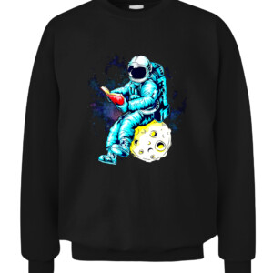 ec9137Astronaut Reading Book in Space T Shirt3940ebdb6a7e535fb382491 CACS black front.jpg
