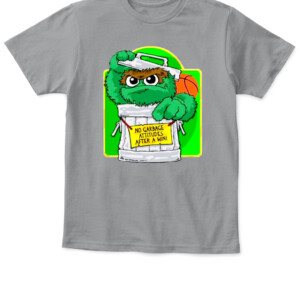 No Garbage Attitudes After A Win Oscar the Grouch shirt coach Eric Musselman Arkansas Razorbacks APKT sport grey front.jpg
