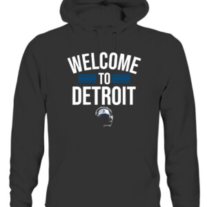WELCOME TO DETROIT SHIRT Detroit Lions Dan Campbell CAUH black front.jpg