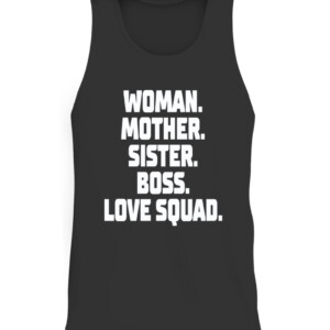WOMAN MOTHER SISTER BOSS LOVE SQUAD SHIRT ALLY LOVE CATT black front.jpg