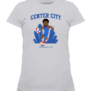 CENTER CITY PHILADELPHIA SHIRT Joel Embiid Philadelphia 76ers CAWTS heather grey front.jpg