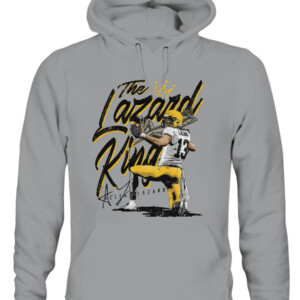 The Lazard King Shirt Allen Lazard Green Bay Packers CAUH sport grey front.jpg