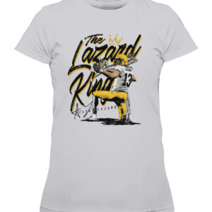 The Lazard King Shirt Allen Lazard Green Bay Packers CAWTS heather grey front.jpg