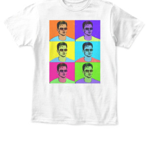 Joey Warhol SHIRT Joe Burrow’s Press Conference Glasses Joe Burrow Cincinnati Bengals APKT white front.jpg