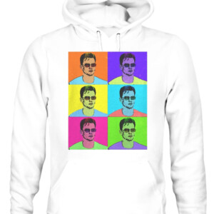 Joey Warhol SHIRT Joe Burrow’s Press Conference Glasses Joe Burrow Cincinnati Bengals CAUH white front.jpg
