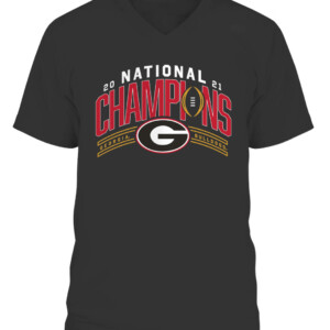 Georgia Bulldogs College Football Playoff 2021 National Champions Shirt CAVN black front.jpg