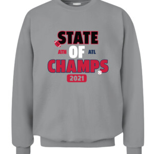 STATE OF CHAMPS SHIRT Georgia Bulldogs Atlanta Braves CACS sport grey front.jpg