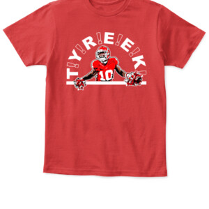 TYREEK HILL CHEER SHIRT TYREEK HILL Kansas City Chiefs APKT red front.jpg