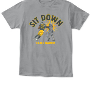 SIT DOWN SHIRT NAJEE HARRIS Pittsburgh Steelers APKT sport grey front.jpg