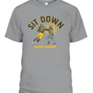 SIT DOWN SHIRT NAJEE HARRIS Pittsburgh Steelers CABT sport grey front.jpg