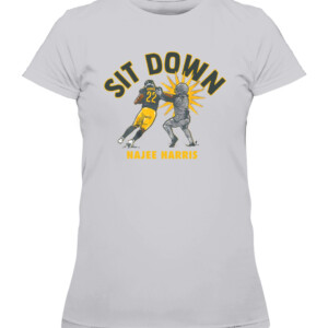 SIT DOWN SHIRT NAJEE HARRIS Pittsburgh Steelers CAWTS heather grey front.jpg