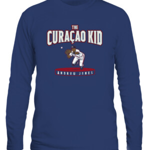 THE CURAÇAO KID SHIRT ANDRUW JONES Atlanta Braves CALS navy front.jpg