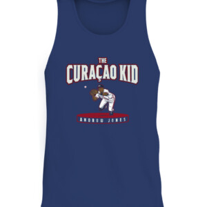 THE CURAÇAO KID SHIRT ANDRUW JONES Atlanta Braves CATT navy front.jpg
