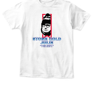 Stone Cold Julie T Shirt Chris Jones Julie Collins Kansas City Chiefs APKT white front.jpg