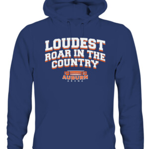 LOUDEST ROAR IN THE COUNTRY SHIRT Auburn Tigers CAUH navy front.jpg