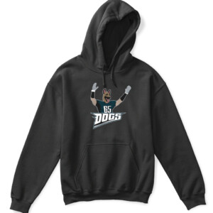 DOGS LJ SHIRT Lane Johnson Philadelphia Eagles APKH black front.jpg