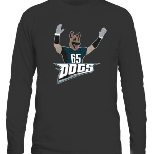 DOGS LJ SHIRT Lane Johnson Philadelphia Eagles CALS black front.jpg