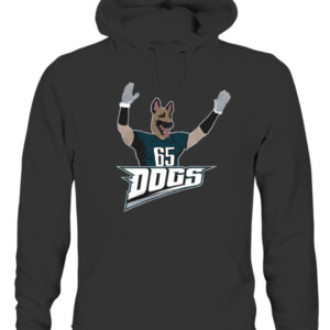 DOGS LJ SHIRT Lane Johnson Philadelphia Eagles CAUH black front.jpg