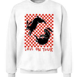 Rabbit Love On Tour T Shirt Harry Styles Love On Tour CACS white front.jpg