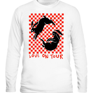 Rabbit Love On Tour T Shirt Harry Styles Love On Tour CALS white front.jpg