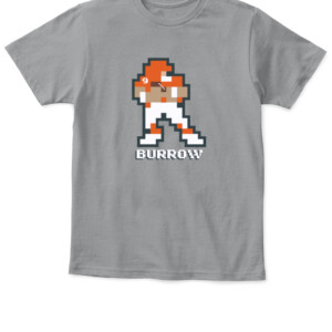 BURROW 8 BIT SHIRT JOE BURROW Cincinnati Bengals APKT sport grey front.jpg