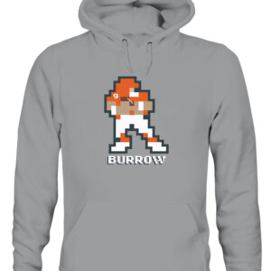 BURROW 8 BIT SHIRT JOE BURROW Cincinnati Bengals CAUH sport grey front.jpg