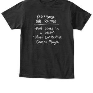 KY RECORDS SHIRT Keith Yandle NHL Records Shirt Keith Yandle Philadelphia Flyers APKT black front.jpg