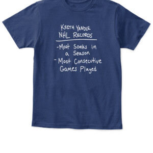 KY RECORDS SHIRT Keith Yandle NHL Records Shirt Keith Yandle Philadelphia Flyers APKT navy front.jpg