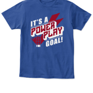 IT'S A POWER PLAY GOAL SHIRT New York Rangers APKT royal front.jpg