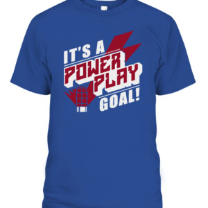 IT'S A POWER PLAY GOAL SHIRT New York Rangers CAPT royal front.jpg