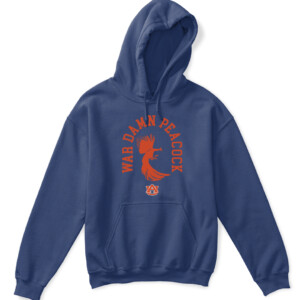 WAR DAMN PEACOCK SHIRT Auburn Tigers APKH navy front.jpg