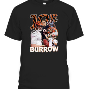 JB PICTURE SHIRT Joe Burrow Cincinnati Bengals CABT black front.jpg