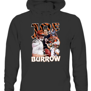 JB PICTURE SHIRT Joe Burrow Cincinnati Bengals CAUH black front.jpg